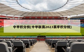 中甲积分榜(中甲联赛2023赛季积分榜)